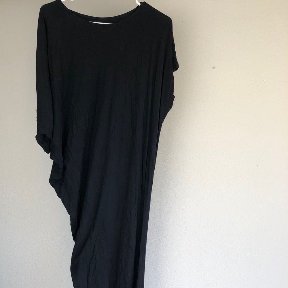 Long soft dress black